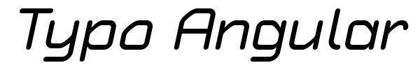 Typo Angular Rounded font preview